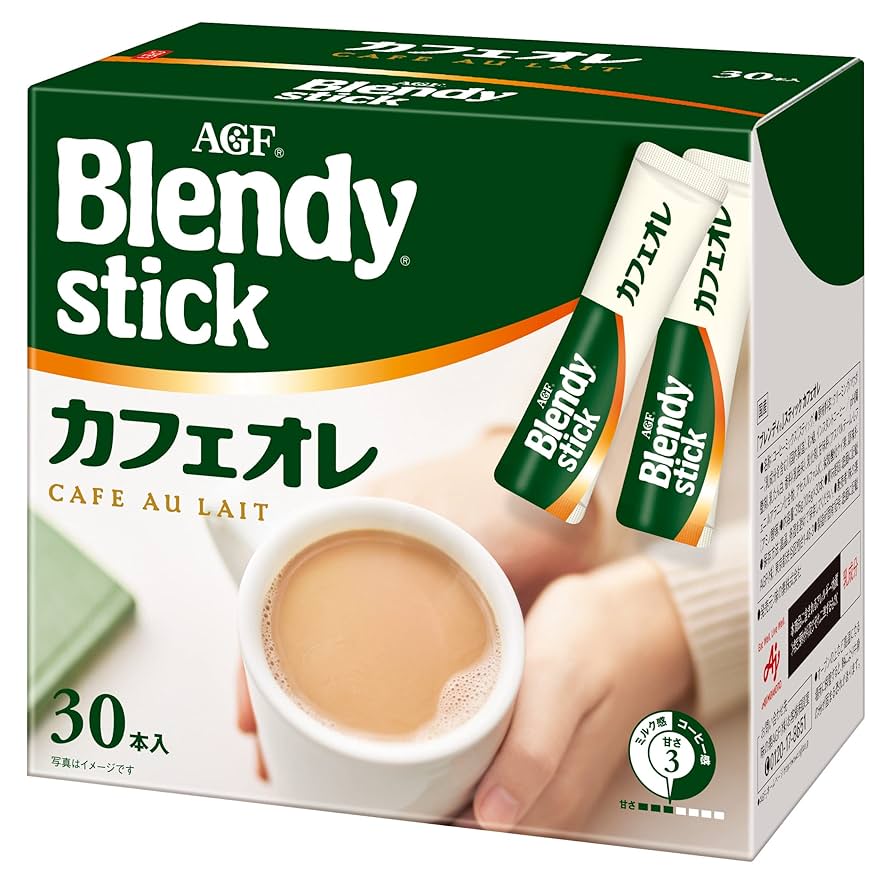 Amazon.co.jp: AGF ブレンディ スティック カフェオレ 30本